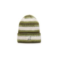KANGOL Fuzzy Stripe Beanie 4566 Sea Kelp Os brown