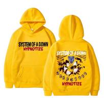Vintage Rock Band System of A Down Hypnotize Print Hoodie Men Alternative Metal Music Sweatshirt Mens Gothic Harajuku Streetwear 3XL