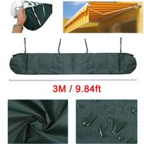 3m Oxford Patio Awning Winter Storage Bag Yard Garden Shelter Rain Weather Cover Protector Sun Canopy Cloth black