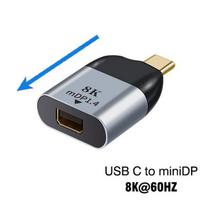 USB Type C To HDMI-Compatible 8K USB C to DP DisplayPort miniDP 4K VGA Adapter For Laptop MacBook TV Box PS5 Switch iPad Galaxy C to miniDP 8K60HZ