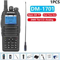1/2PCS DM1701 Baofeng DMR Digital Long Range Walkie Talkie 3000CH VHF UHF Open GD77 Dual Time Slot Tier 1&2 Ham Camping Radio US