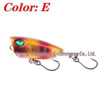Floating Mini Surface Micro-Lure: Wave-Climbing Bait with Single Hook for Smallmouth Fishing 4cm/3g brown