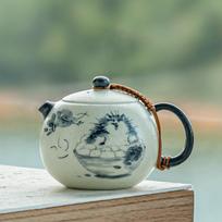 Chinese Handmade Cute Cat Ceramic Teapots Ball Hole Filter Xishi Tea Pot Beauty Tea Infuser Kettle Travel Portable Tea Set 180ml gray