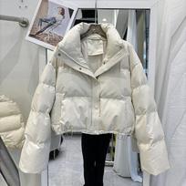 Women S Short Puffer Jacket Warm Winter Coat For Petite XL white