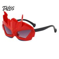 Cartoon Character Sunglasses Boys Anime Hero Sunglasses, Kids UV Protection Cool Protective Eyewear for Children Cosplay Holiday Beach Party red
