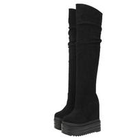 2025 Sexy Knee Boots Winter New Nightclubs High Thick Bottom  Women's Boots ZYW-521-135 35 white