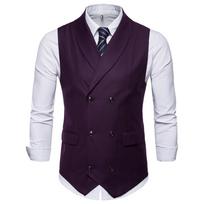 Vienaspalvis klasikinis gatvės stiliaus slim fit liemenė, korėjietiško stiliaus, rudeniui, vienaeilis, vakarėliui XL white