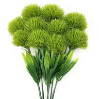 10PCS Mixed Artificial Dandelion Flowers Plastic Fake Flower Bouquet for Wedding Table Arrangement DIY Home Party Decoration brown