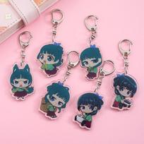 1/6Pcs Anime The Apothecary Diaries Acrylic Keychain Cute Backpack Pendant Funny Bag Charms Accessories Decoration Holiday Gifts 5cm gray