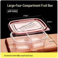 Sunbillai Disposable Partitioned Bento Box white