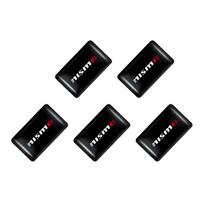5/10pcs 3D Epoxy Nissan Nismo Logo Badge Car Interior Decoration Center Cover For Nissan Juke Qashqai X-Trail Patrol Altima GTR black