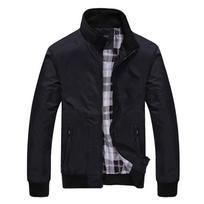 Spring and Autumn Korean Men's Jacket Casual Stand-Up Collar Jacket Men's Baseball Clothing Tooling Youth Jacket Top XXXXL black