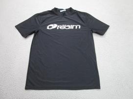 The Realm Shirt Mens M Black Rash Guard Beach Surf Swim Stretch MMA Jiu Jitsu M gray