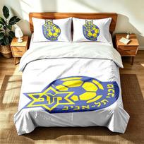 Maccabi Tel Aviv Football Club (1) 3pc set suitable for master bedrooms soft and comfortable an ideal gift for family and friends Includes one duvet c 135cmx200cm