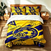 Maccabi Tel Aviv Football Club (1) 3pc set suitable for master bedrooms soft and comfortable an ideal gift for family and friends Includes one duvet c 140cmx210cm