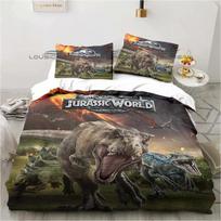 Jurassic Park Bedding Dinasours Twin Bedding Set Duvet Cover Sheet Printed Pillowcase Bed Full Queen King Size Comforter Bedroom 70x133cm 2pcs black