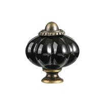 Retro Single Hole Ceramic Pumpkin Handle Round Vintage Door Pull Handles European Style Cabinet Knob Dresser