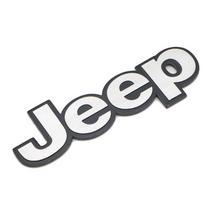 Compatible JEEP Aluminum Alloy Car Stickers for Wrangler, Grand Cherokee, Compass, Renegade - Brushed Aluminum Decals Standard balta