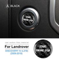 Real Hard Carbon Fiber for Land Rover Discovery 4 2009 2010 2011 2013 2014 2015 2016 2017-2019 Engine Start Stop Button Sticker Black Carbon black