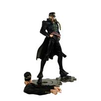 Anime Jojo'S Bizarre Adventure Jotaro Kujo Action Figures Pvc Static Statue Model Toy Figurine Desktop Collection Ornaments Gift black