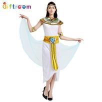 Vibrant Egyptian Pharaoh And Queen Couples Outfit Perfect For Fantasy Themed Parties B white