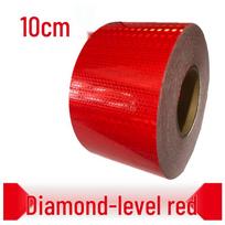 10CM pločio atspindinti naktinio eismo įspėjamoji juosta greitkeliui ir apsauginiam atitvarui 10cm Red - 25m