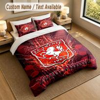 Bedding Set 1 Duvet Cover 2 Pillowcases FC Twente Print Soft Bed Linen Bedroom Decor 135cmx200cm