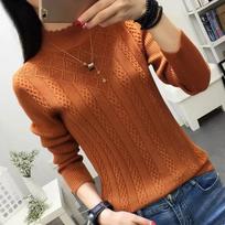 Casual Solid Sweater Women Knitted Slim White Pullover Long Sleeve Tops Autumn Winter Butterfly Neck Jumper Female 3XL brown