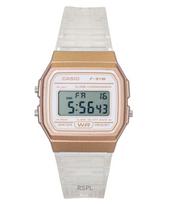 Casio Digital Transparent Resin Strap Quartz F-91WS-7A3 Unisex Watch
