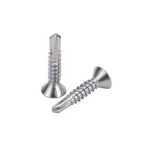 Self-Drilling 304 Stainless Steel Flat Head Screws with Cross Recessed Swallow Tail for Doors and Windows M4.2*50