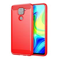 For Cover Xiaomi Redmi Note 9 Case For Redmi Note 9 Pro TPU Hard Soft Cover For Mi Note 10 Lite Redmi Note 9 8 T Pro 9S Fundas For Mi Note 10 Lite raudona