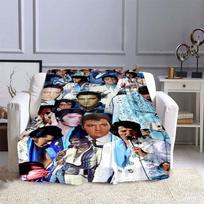 Įvairių stilių E-Elvis rašto 3D spausdintos roko dainininko sofos pledai, tinkami suaugusiųjų ir vaikų miegamiesiems bei svetainėms 75x90cm