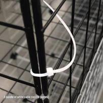 Pasidaryk pats augintinio narvo surinkimas: Universalus tinklinis aptvaras katėms, šunims, triušiams ir kt. Cable ties 1 pack of 20