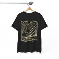 Molchat Doma Shirt, Post-Punk Band Tee, Darkwave Music Merch, Brutalist Building Graphic M black