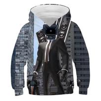 Game Skibidi Toilet Printing Hoodies For Men Children Fashion Streetwear Hooded Sweatshirts Harajuku Tops Clothing 160 gray