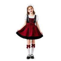Mergaičių suknelė Oktoberfestui - Medvilninė su 130