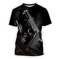 3D Printed Tshirt Security guard t shirt for men Short sleeve tops 5XL 6XL black