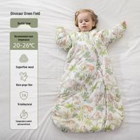 Vilnos ir imbiero kūdikio miegmaišis: Visasezoninė, temperatūrą reguliuojanti, apsauganti nuo spardymosi antklodė naujagimiams S: Length 70cm (Height 60-75cm) beige