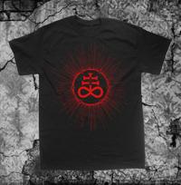 Leviathan Cross T Shirt Punk DIY Occult Gothic Satan Goat's Head Baphomet Pentagram Satanic Goat Plus  Tops#Color XXXXXL