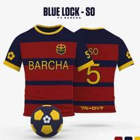 2026 Anime Japanese Blue Lock Isagi Yoichi Football Jersey T-shirt Cosplay Hyoma Chigiri Meguru Bachira Tee Original man Clothes 6XL blue