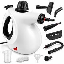 Steam Cleaner For Home, Handheld – 1200W With 12 Multi-Functional Steam Cleaning Attachments & Safety Lock. No Chemicals Needed. Cleans House, Car, UK Plug black