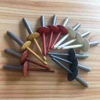 Gude Stainless Steel Large Flange Head Rivets, Electroplated & Painted, Various Colors Open-end Stainless Steel Large Flange Head Rivet
