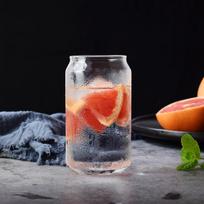 390 ml 13 uncijų 540 ml 18 oz geriamojo stiklo puodelio alaus skardinės formos karščiui atsparus stiklainis su stikliniu šiaudeliu 301-400ml gray