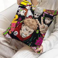 Jujutsu Kaisen Anime Pagalvės užvalkalas Pagalvės užvalkalas Apmušalas Sofos Dekoratyvinis pagalvė Namų dekoras Pagalvės užvalkalas 16x16Inch