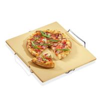 Kuchenprofi pizza baking stone, on a stand, 38x35 cm