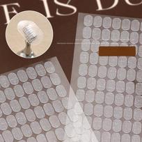100pcs Double Sided Adhesive, Transparent and Traceless Crystal Jelly Adhesive, Nail Plate Tool for Wearing gray
