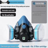 Liquid Silicone Gas Mask with Activated Carbon Filter for Industrial and Laboratory Use Model A