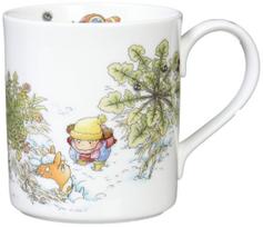 Noritake Mug 400cc My Neighbor Totoro Big Puffer Edition Microwave Safe 1 Piece Bone China Dog's 4660-1J/T97265 beige