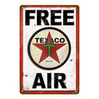 Vintažiniai Texaco variklio alyvos ženklai Sky Chief Castrol BP Metalo plakatas Sienos meno tapyba Plokštelė Garažas Dujos Degalinės Dekoras YJ 20x30cm（7.8x11.8inch）