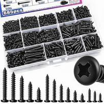 Round Head Self Tapping Screws Cross Recessed Screw Assortment Set  For Wood 685pcs
